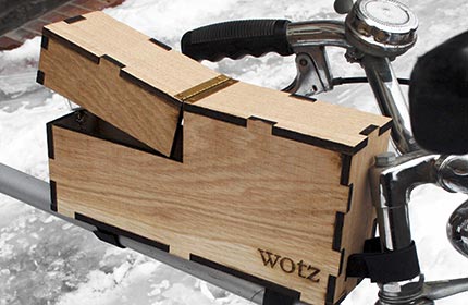 bici accessori legno